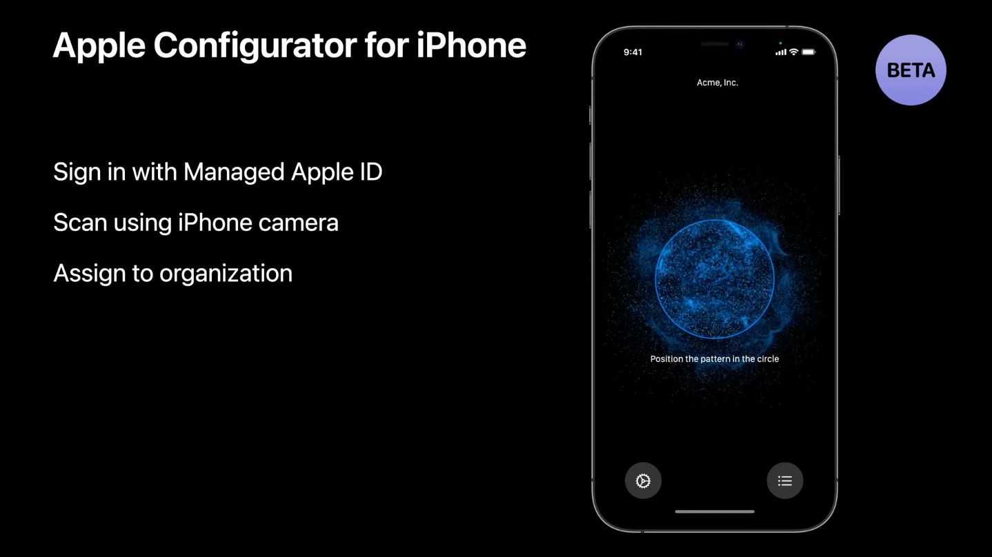 Manage devices with Apple Configuratorのセッションで発表されたApple Configurator for iPhone