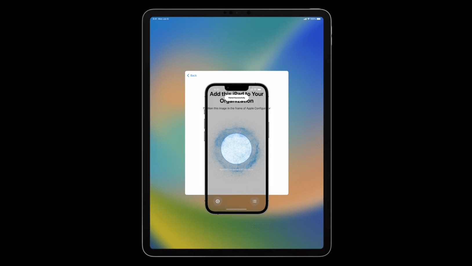 What’s new in managing Apple devicesで発表された、iOS/iPadOSのApple Configurator for iPhoneによるApple Business Manager/Apple School Managerへのデバイス登録