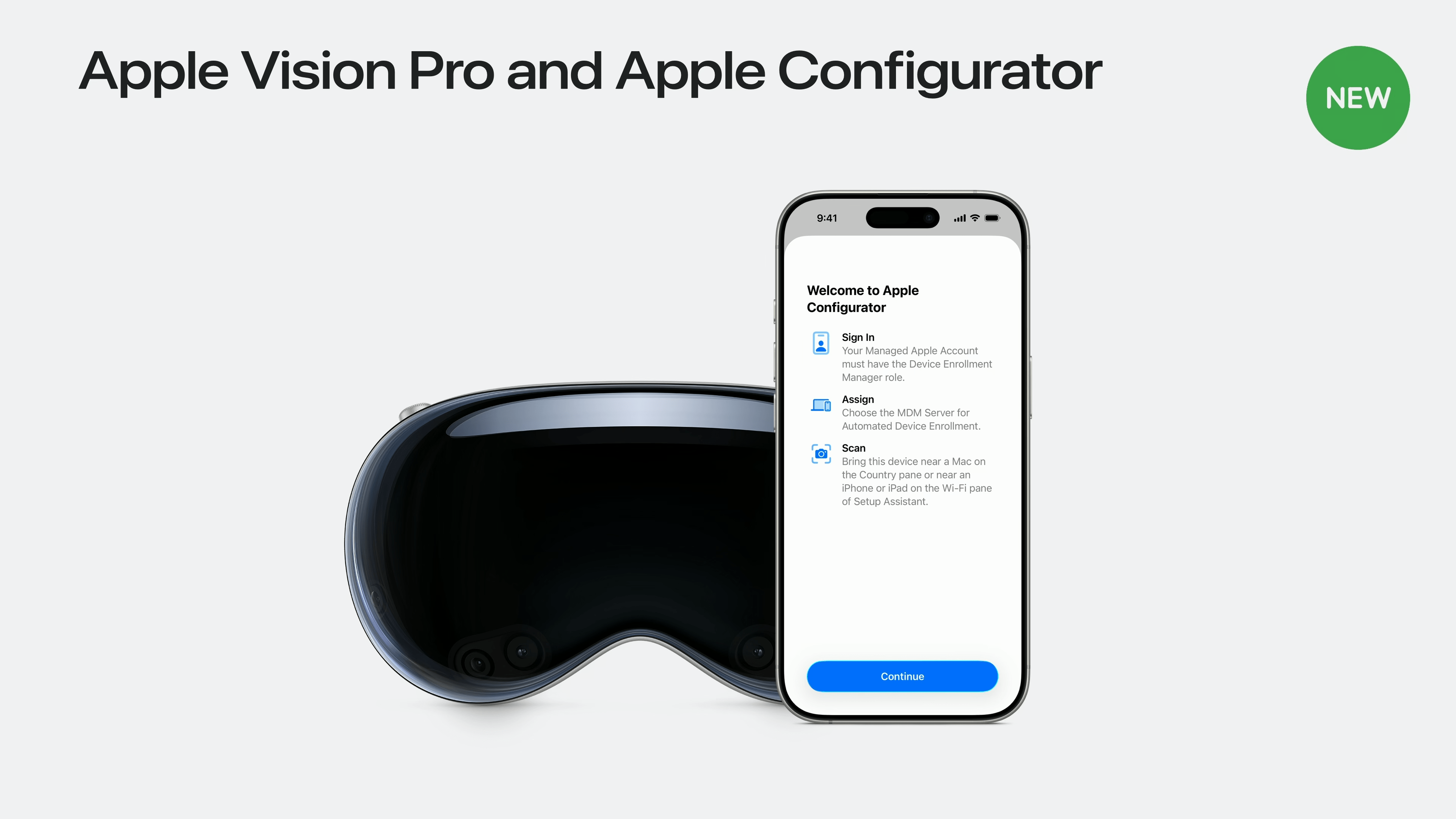 Apple Configurator for iPhoneによるApple Vision Pro対応