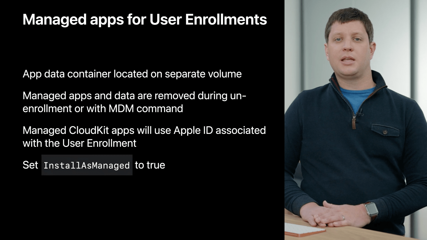Discover account-driven User Enrollmentのセッションで発表されたmacOSにおけるUser Enrollment配下のManaged appsについて